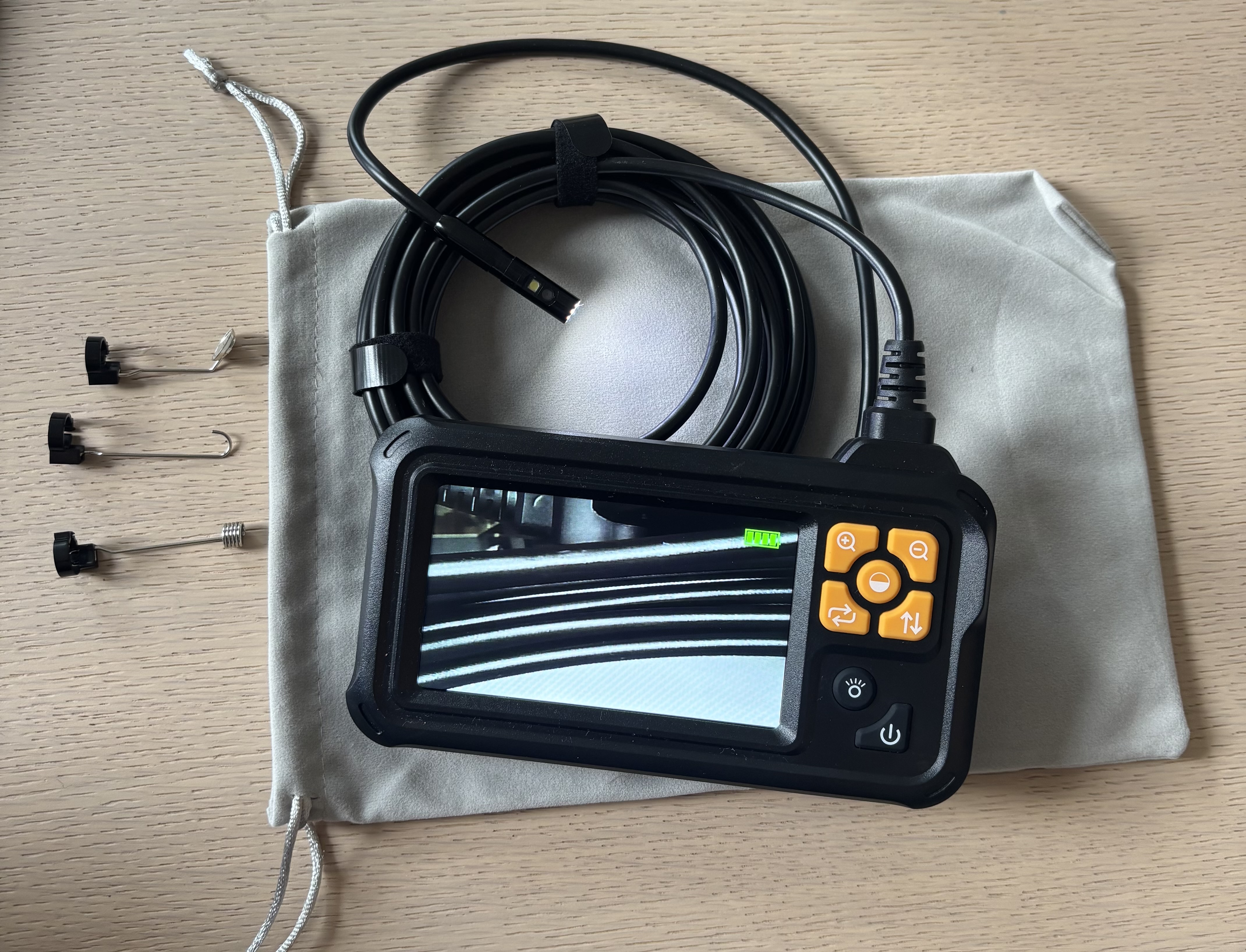 Nördic hd inspeksjonskamera med stor 4,3” skjerm – 5m kabel