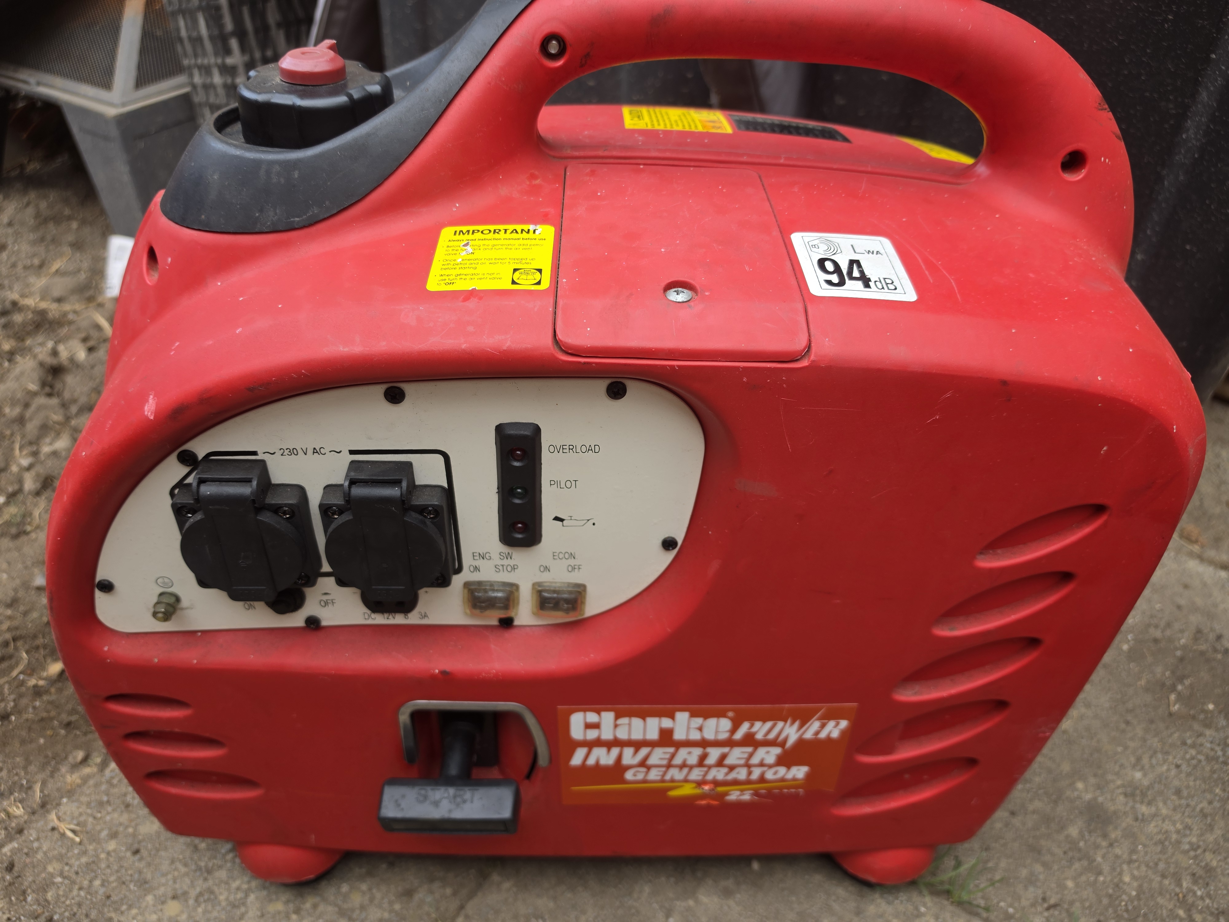 Clarke ig2200 2.2kw generator