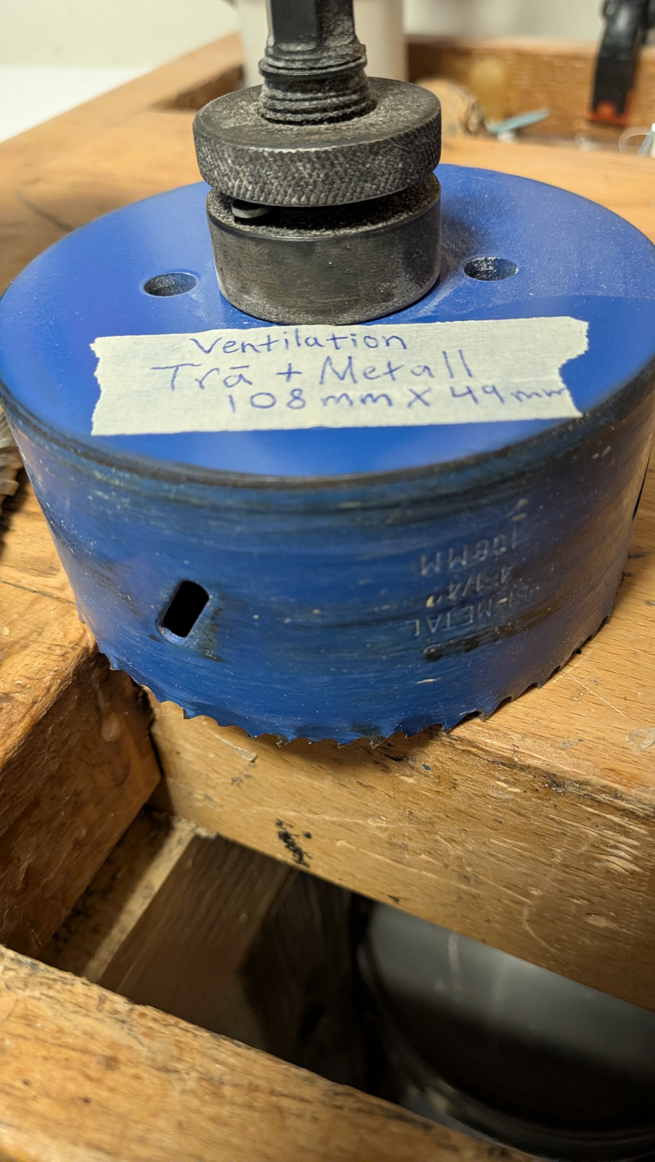 Hålsåg för trä och metall 108x49 mm