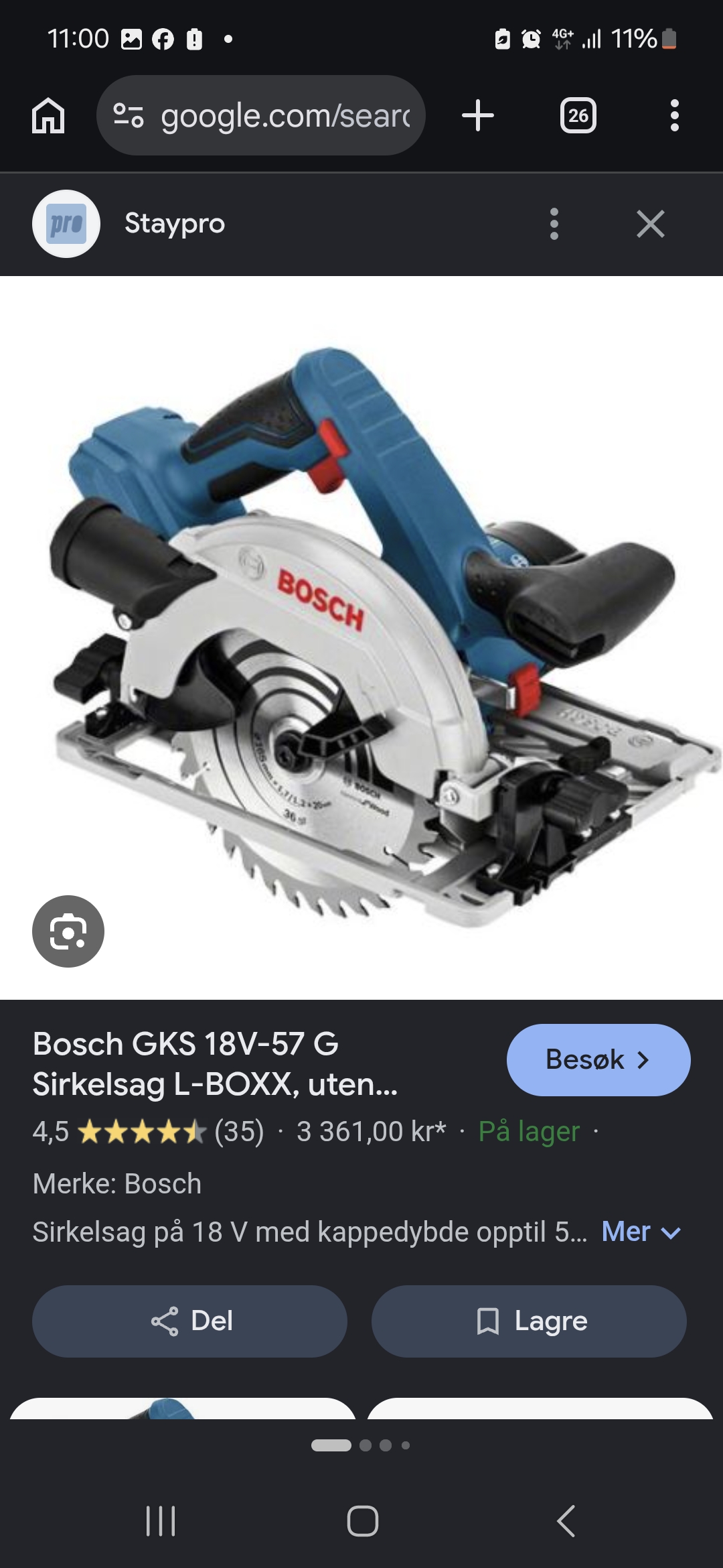 Bosch professional sirkelsag