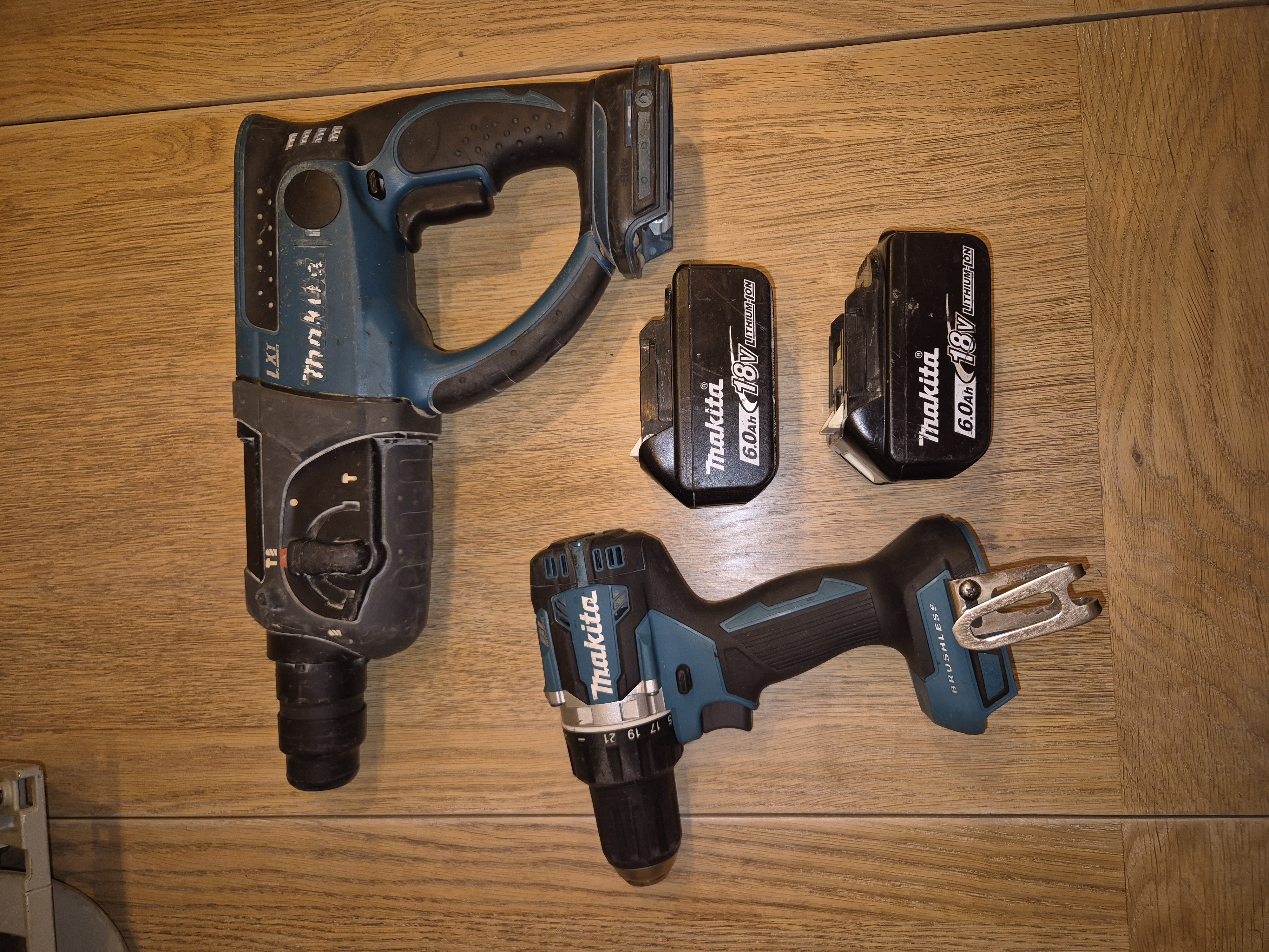  makita slagborr + borrskruvdragare + batterier