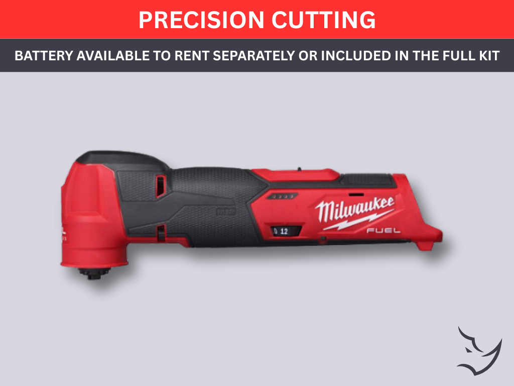 Milwaukee multi tool, precision cutting, battery available to rent separately