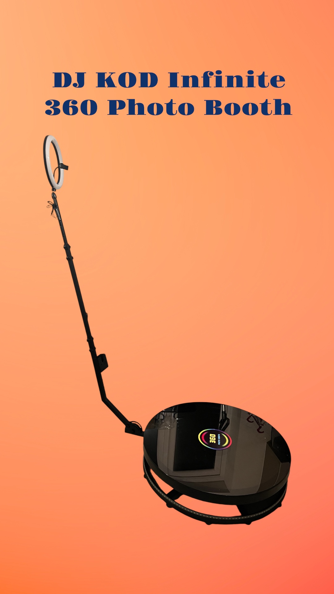 Premium infinite 360 glass led photobooth rental 1 - 6person 