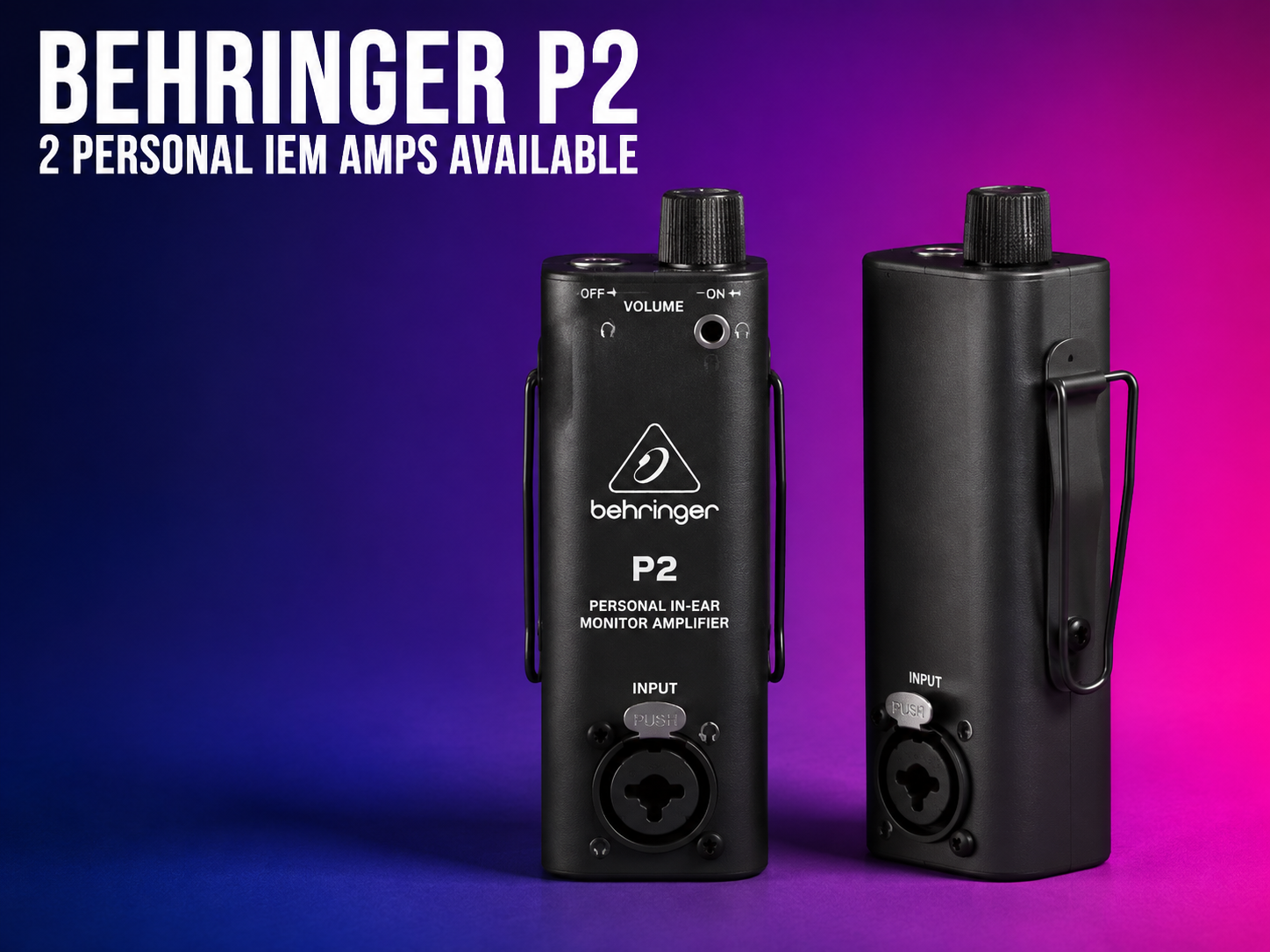 Behringer powerplay p2 personal in-ear monitor amplifier