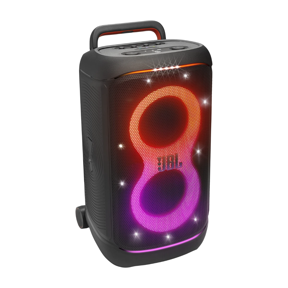 Jbl partybox 520 bærbar bluetooth-høyttaler / festhøyttaler med lys + 2 stk mikrofoner