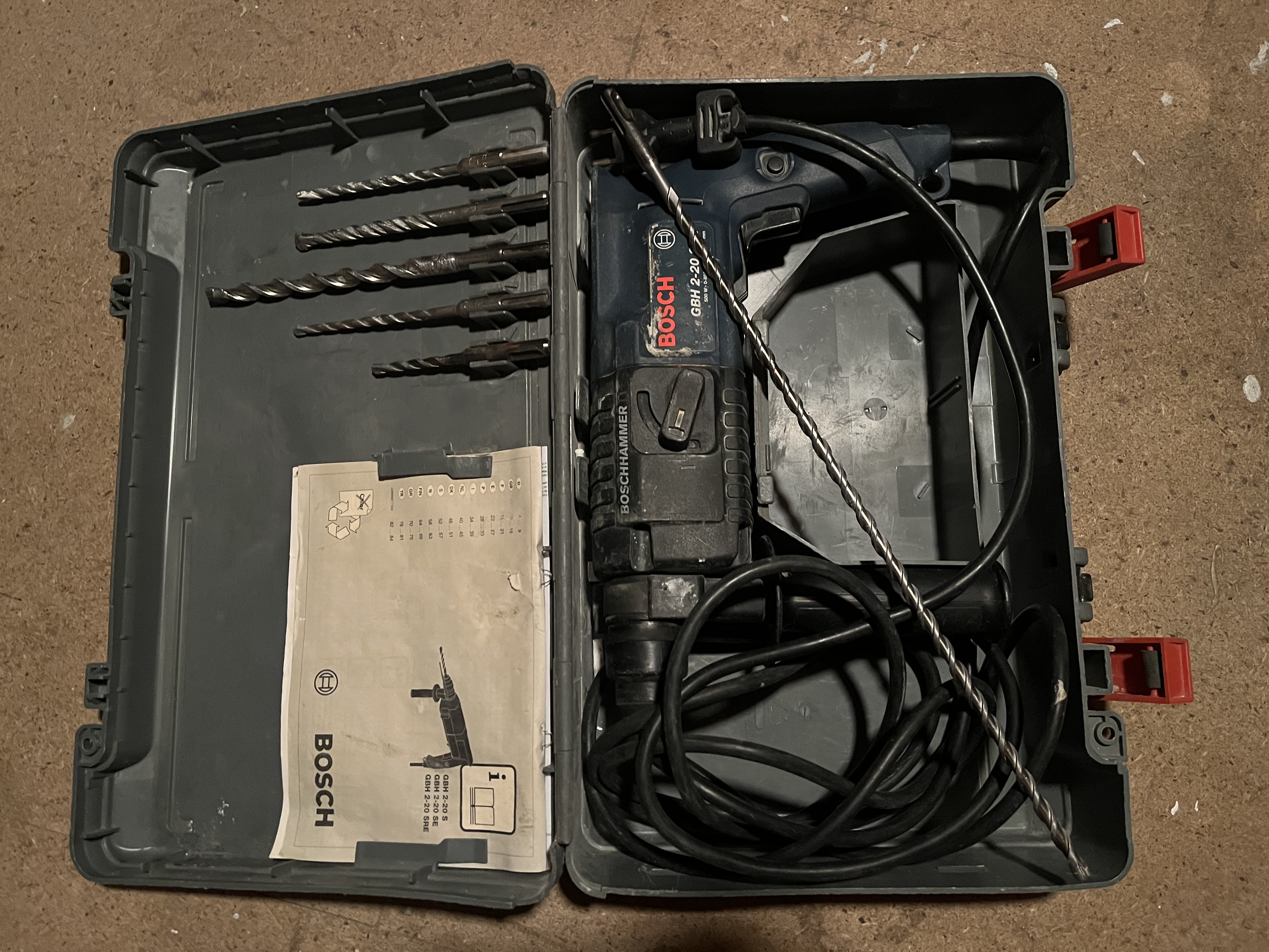 Kraftig slagborr bosch gbh2-20 med sladd (borrhammare)