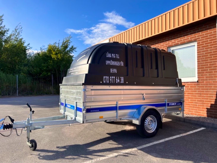 Färdiglastad b96 / be uppkörnings släp