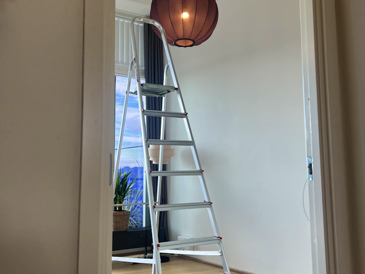 Trappestige, 8 trin, platformshøjde 175cm,