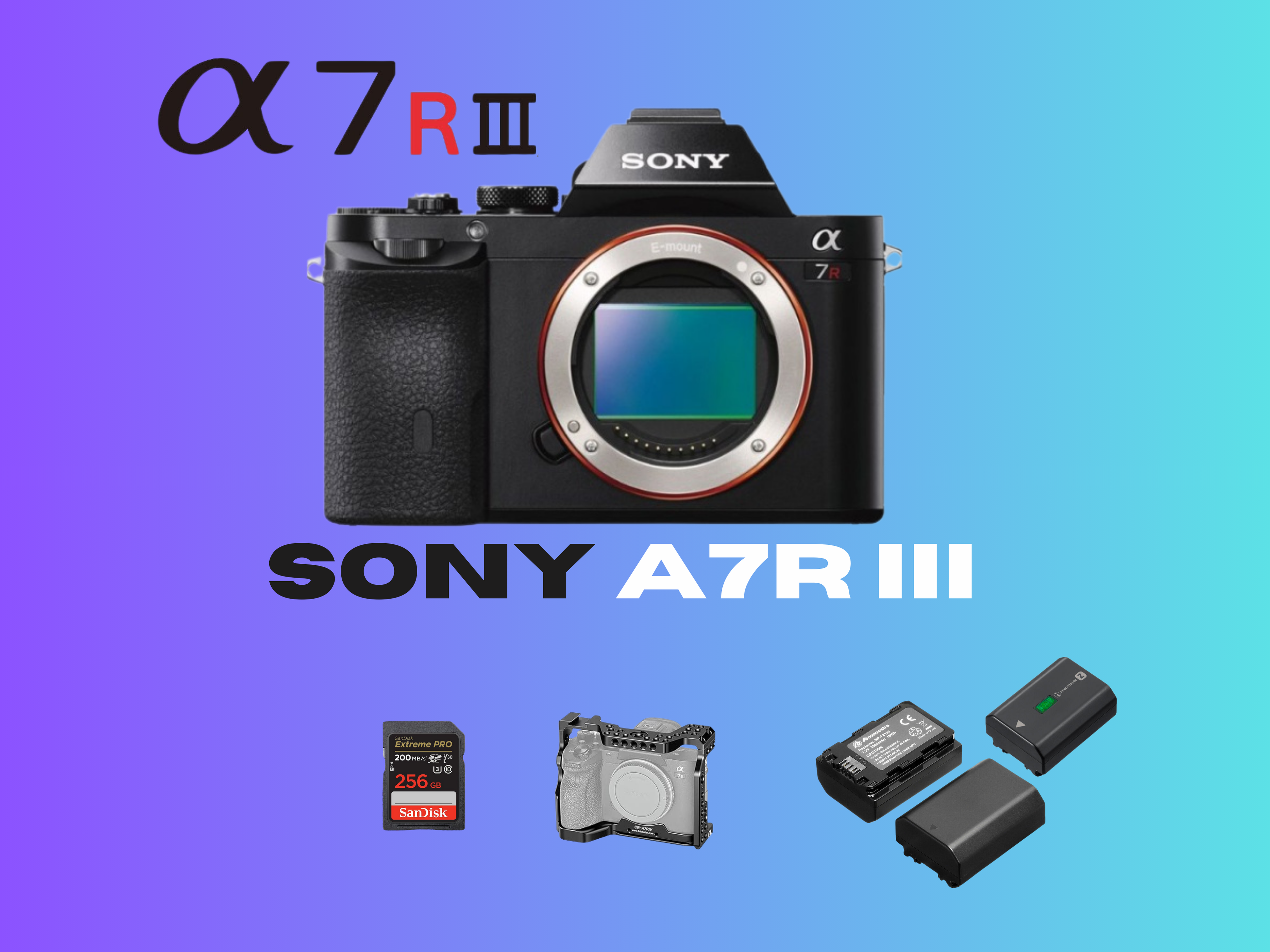 Sony a7r iii pro bundle – 42.4mp full-frame mirrorless camera