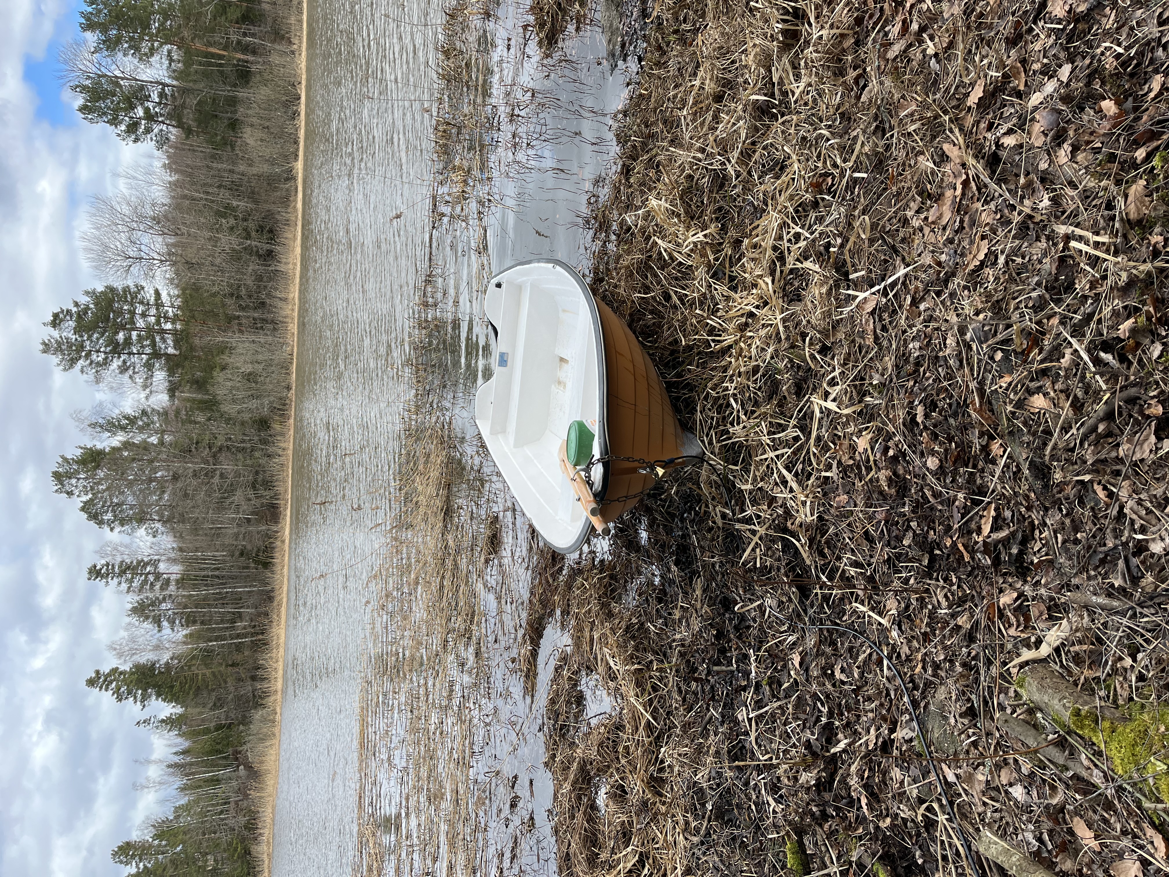 Roddbåt i hällestadsjön för fiske och utflykter 