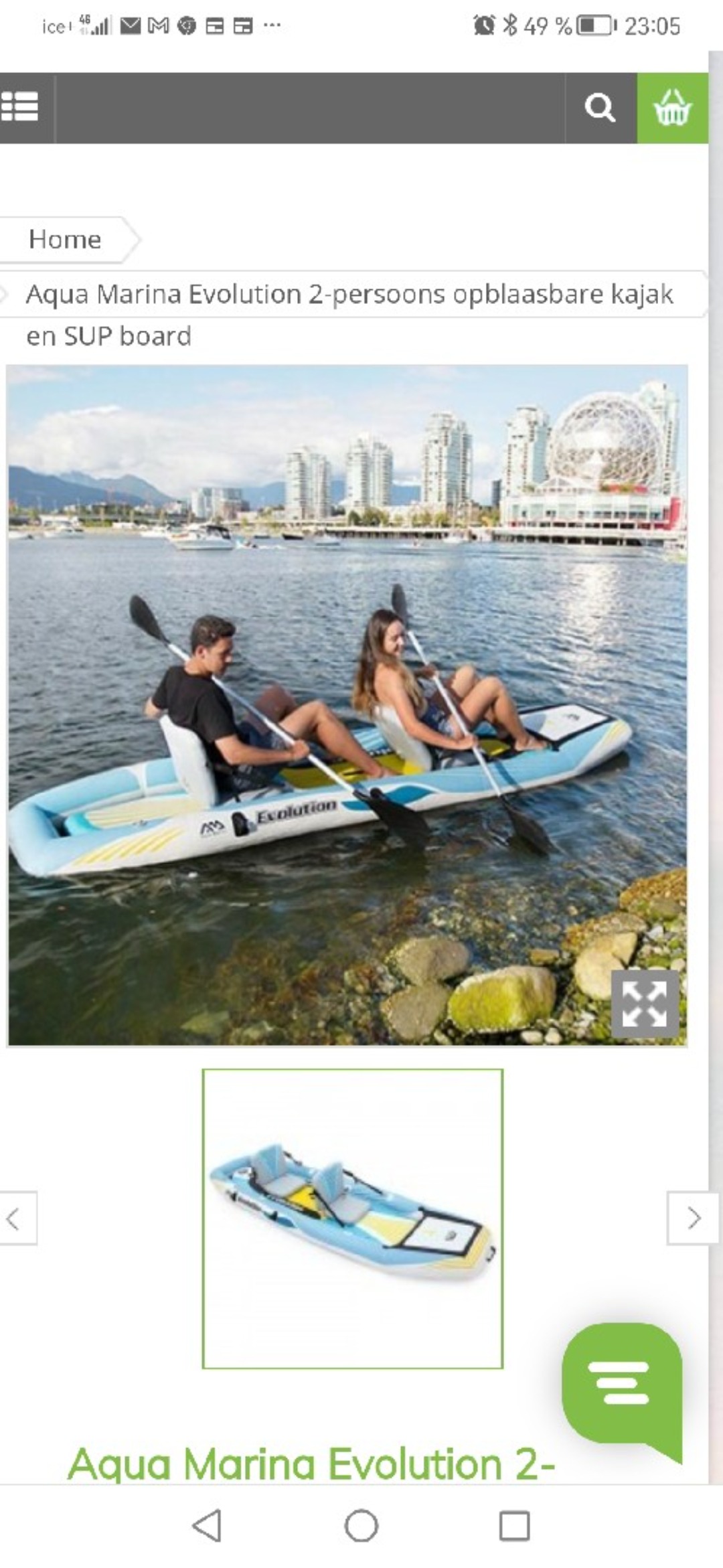 Kombinert sup og kajakk oppblåsbar for 2