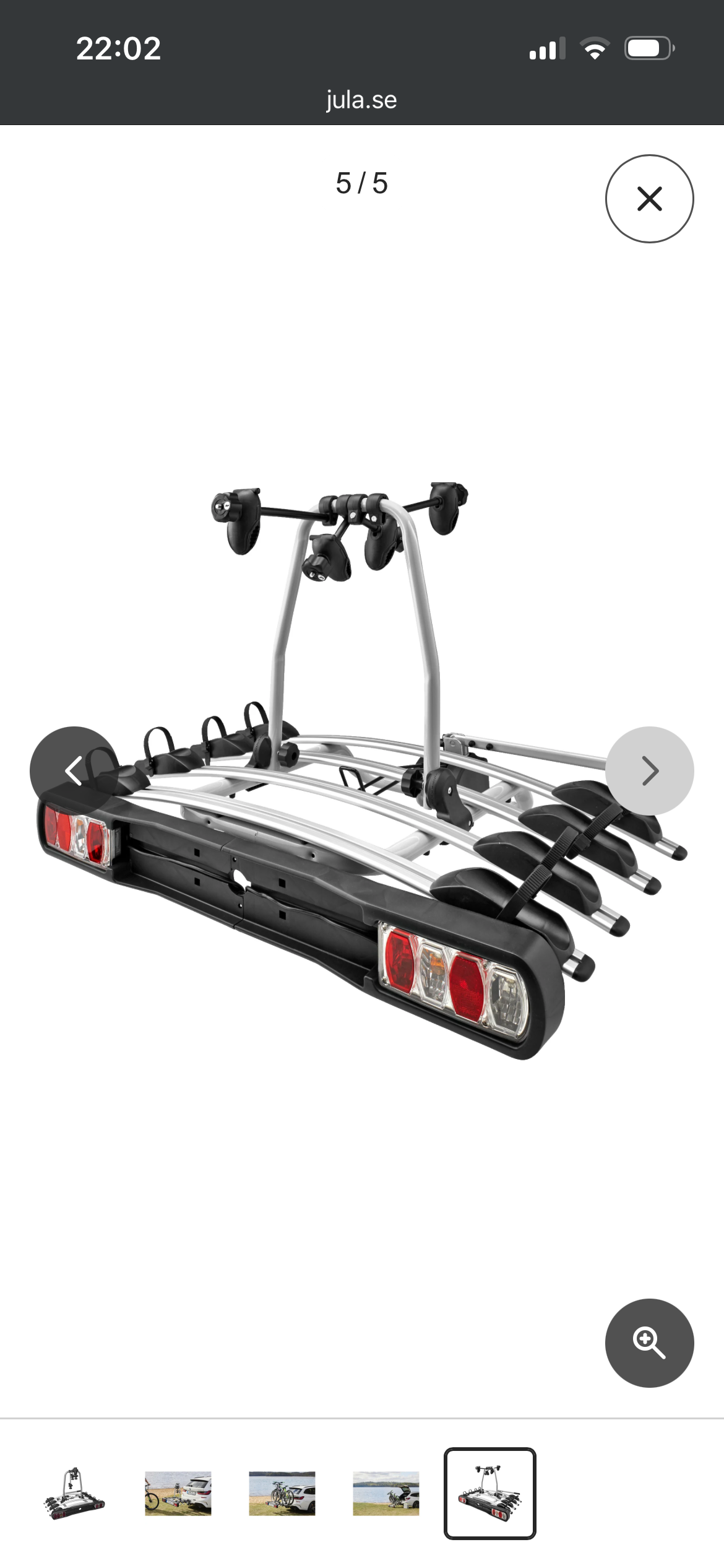 Cykelhållare 4 cyklar 