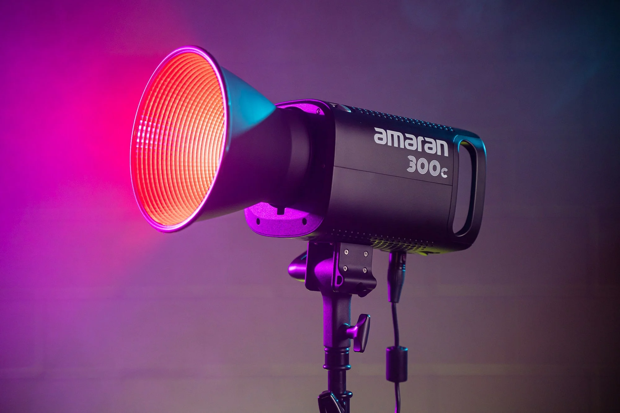 Amaran 300c with 2x fresnel, c stand & lightdome iii