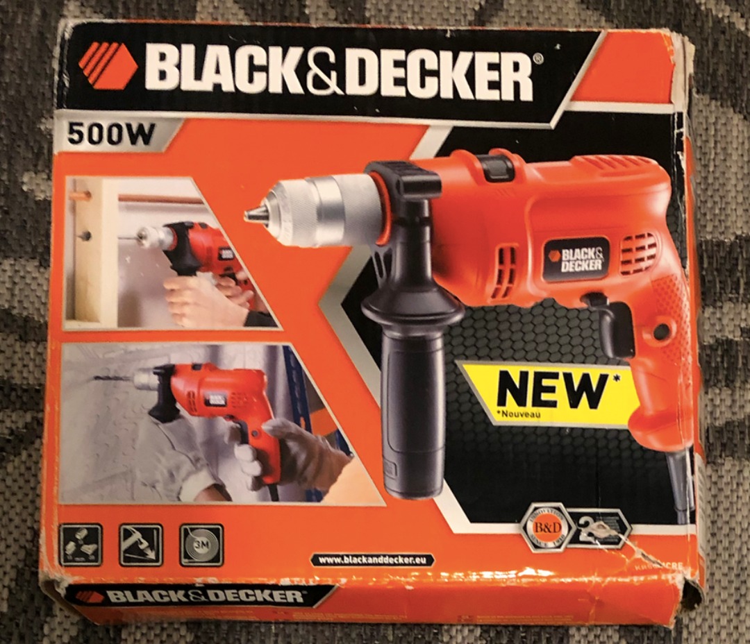 Slagborrmaskin black & decker 500 w