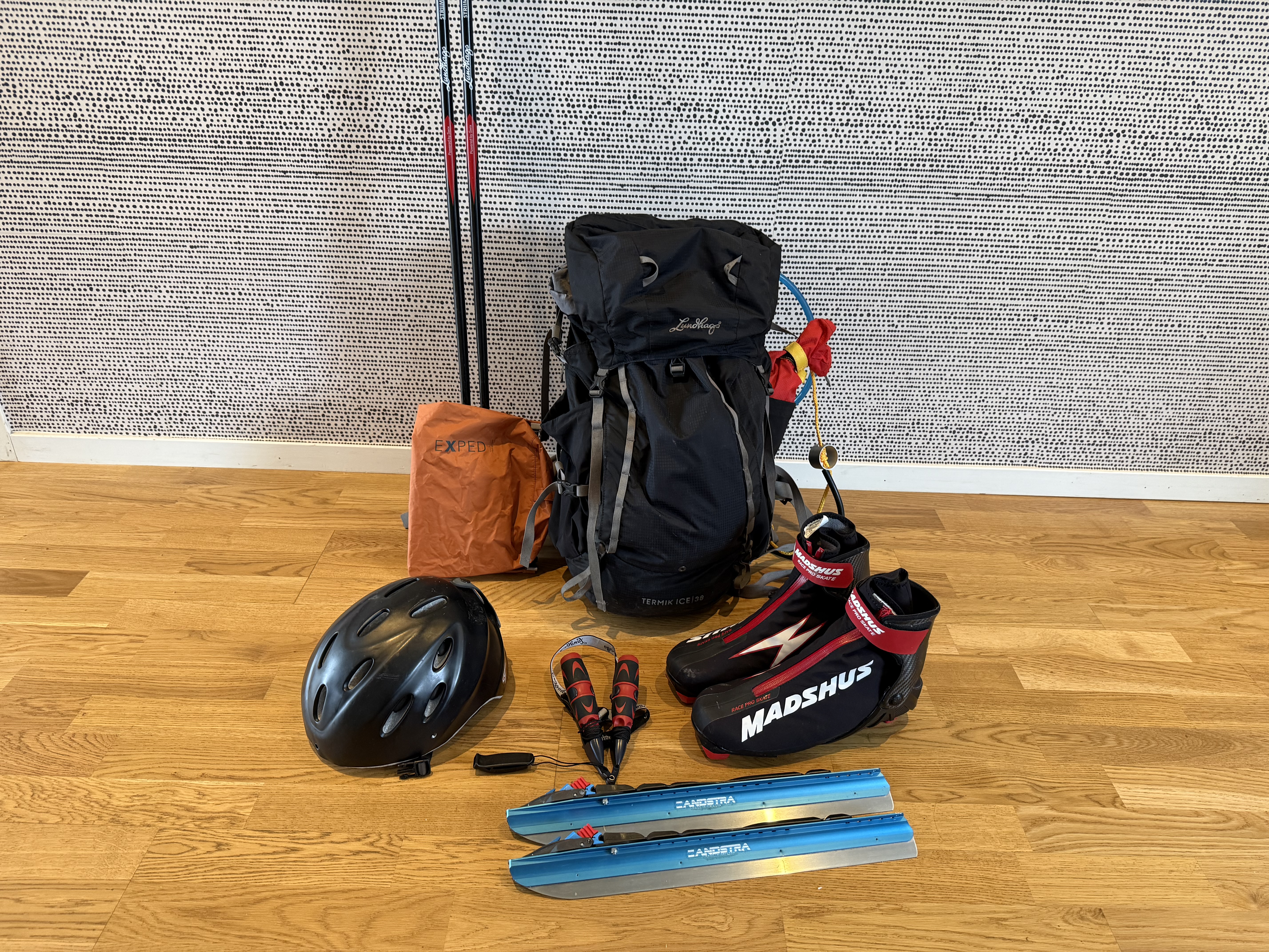 Långfärdsskridskor stl. 43-44 komplett paket stl. 43/44!