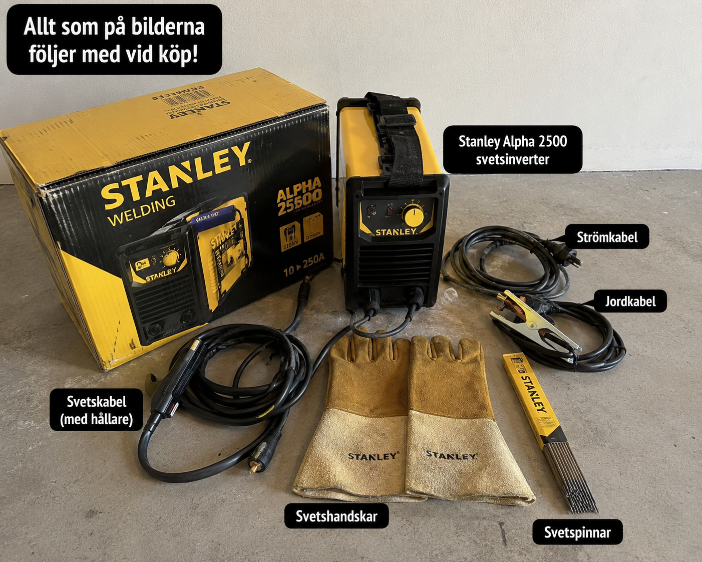 Stanley alpha 2500 svetsinverter