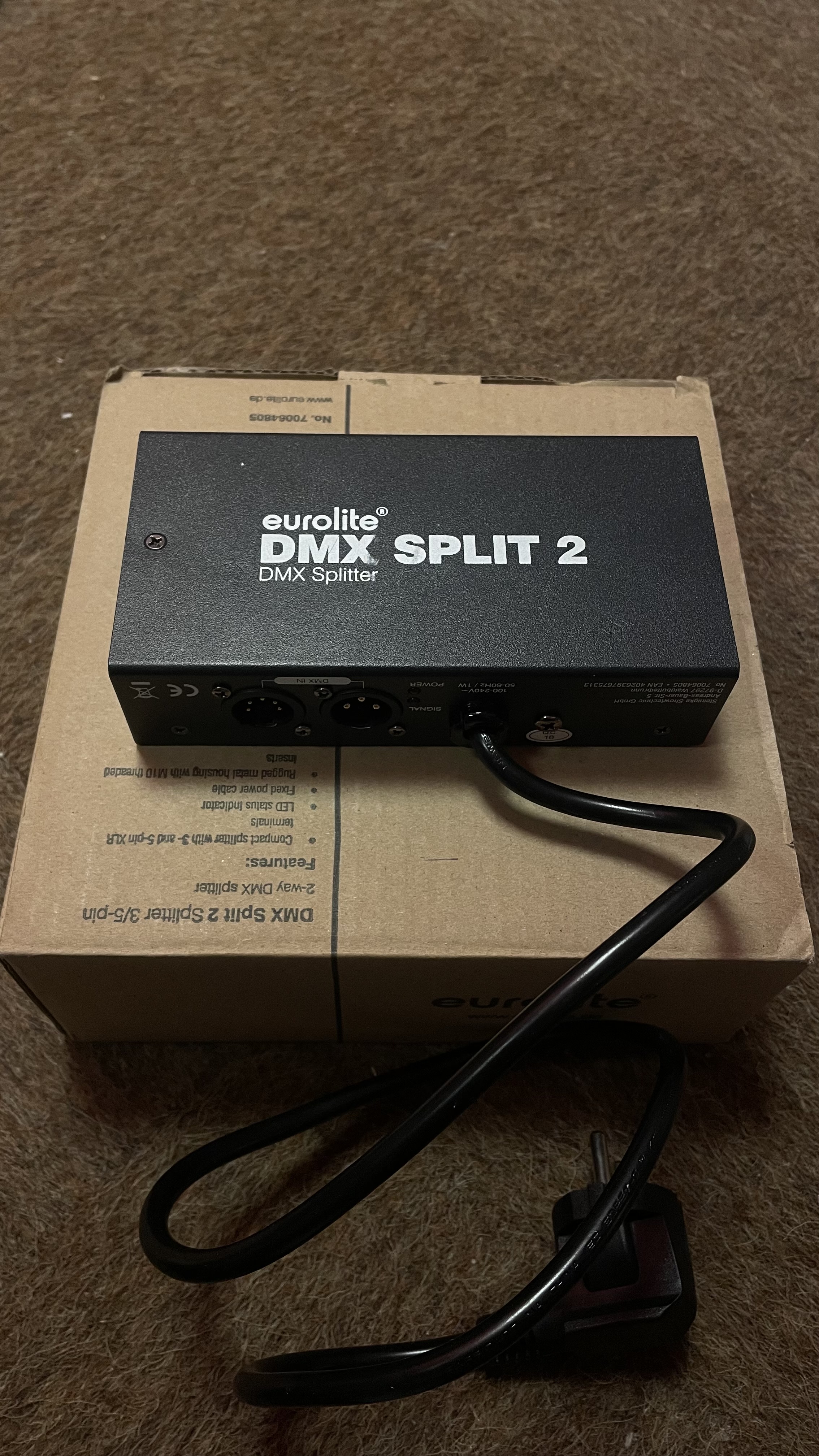 Dmx splitter | eurolite dmx split 2