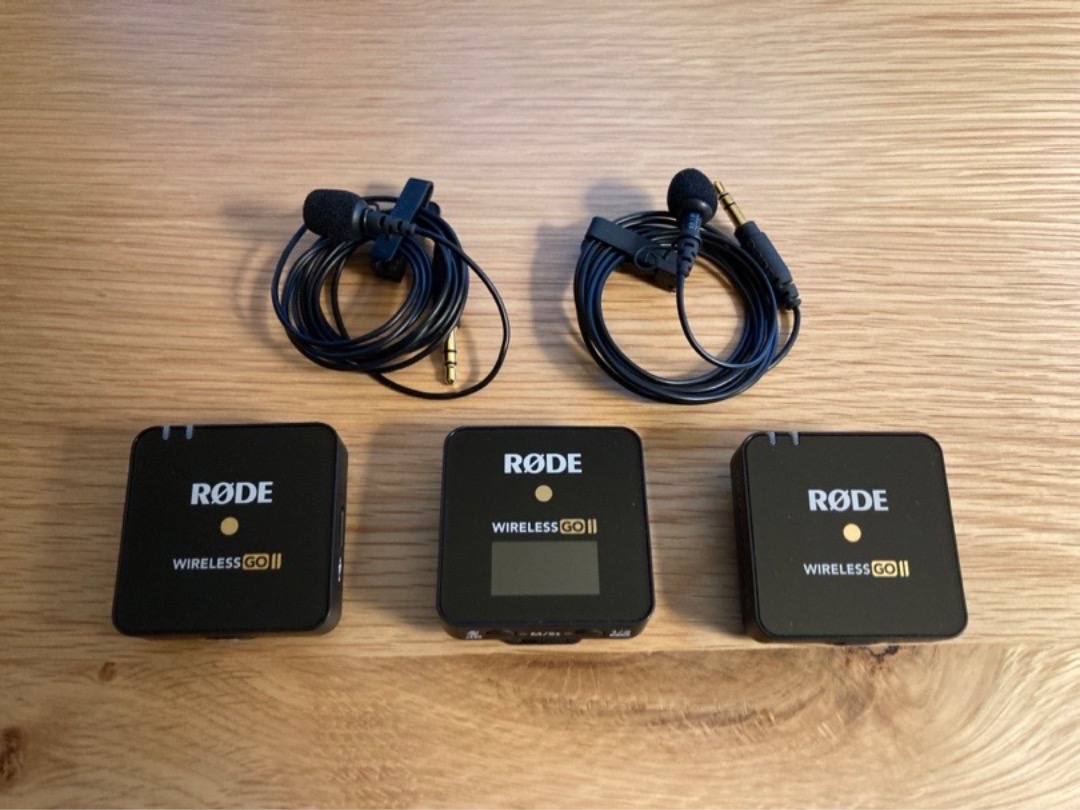 2 mygg-mikrofoner med mottaker