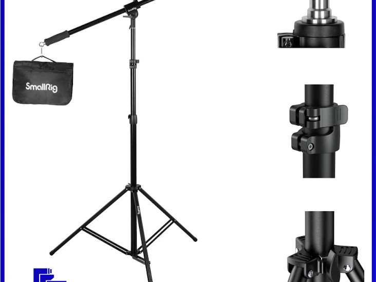 Smallrig aluminum light stand with extended boom arm