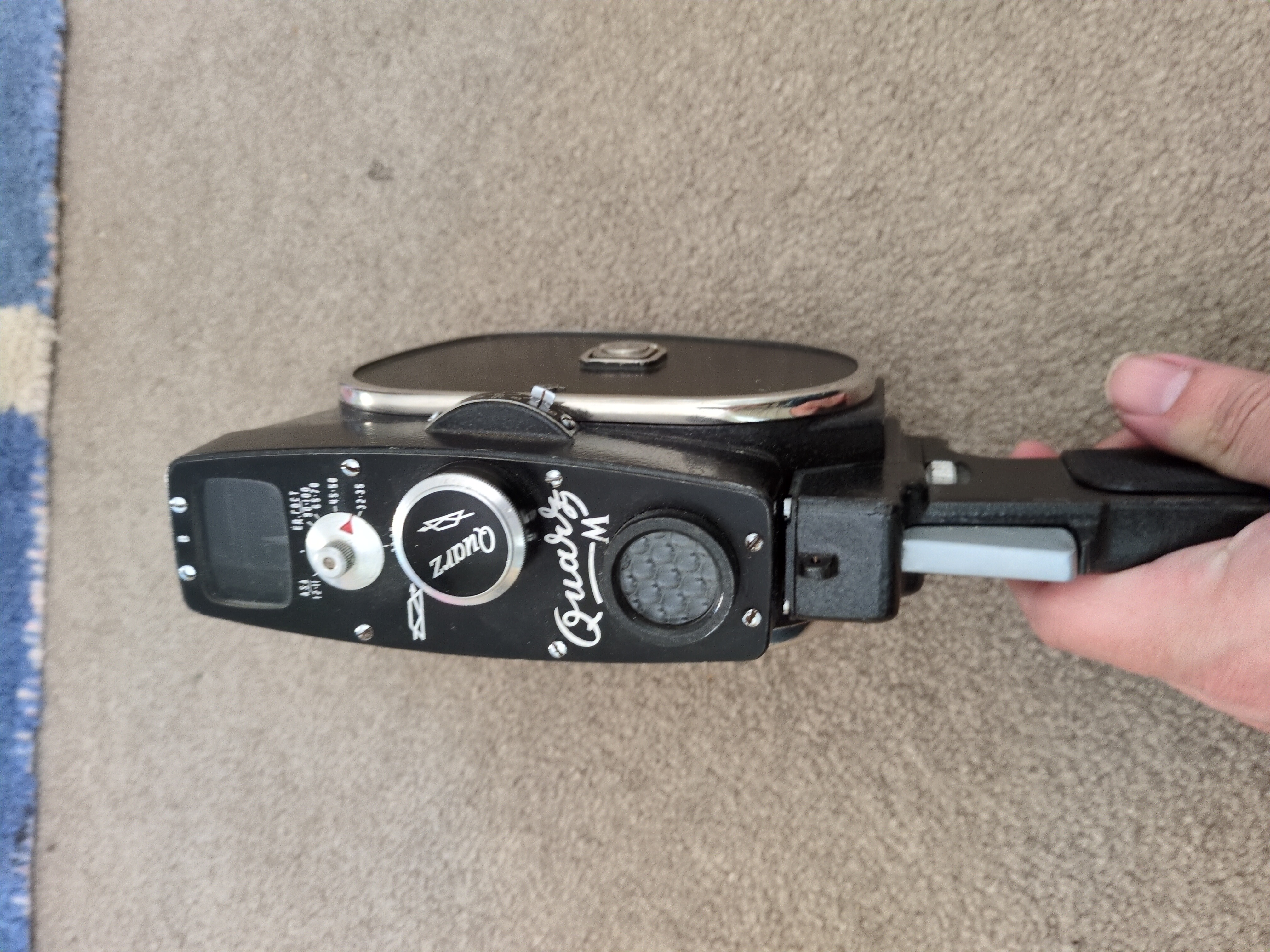 Vintage quartz-m soviet 8mm  movie camera ussr russian retro film prop for films
