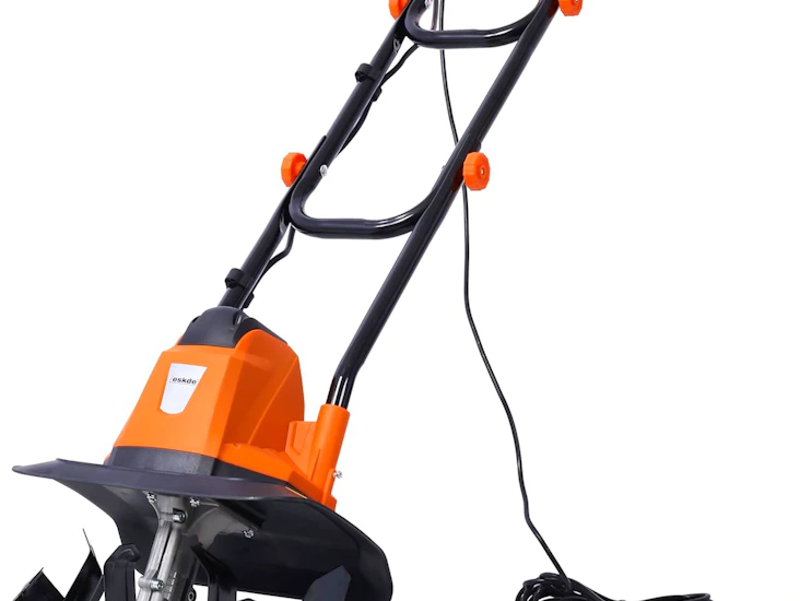 Electric tiller rotavator and cultivator for garden - powerful 1050w
