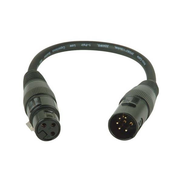 Dmx 5 pin m - 3 pin f