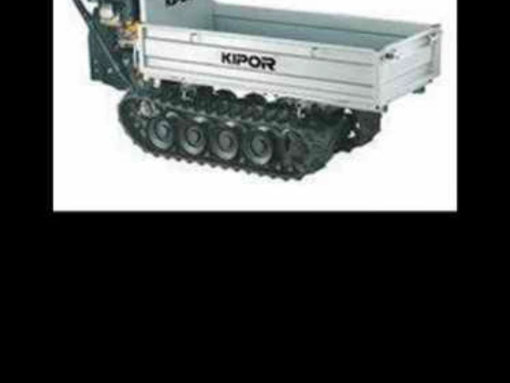 Beltedrevet minidumper med tipp leies ut