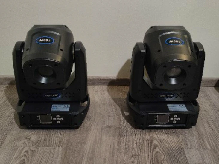 2x led moving head 100w gobo spot light
