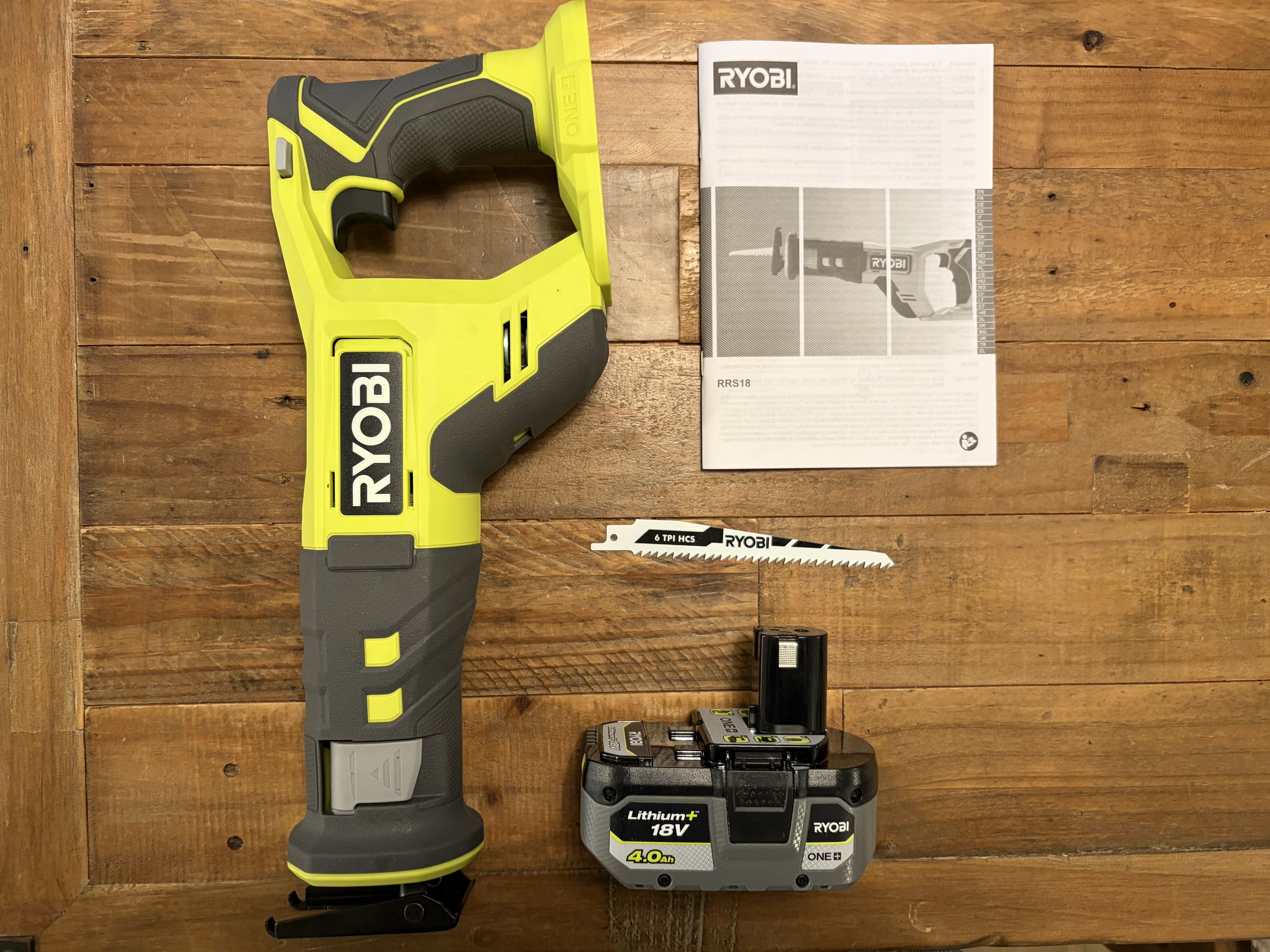 Ryobi tigersåg batteridriven