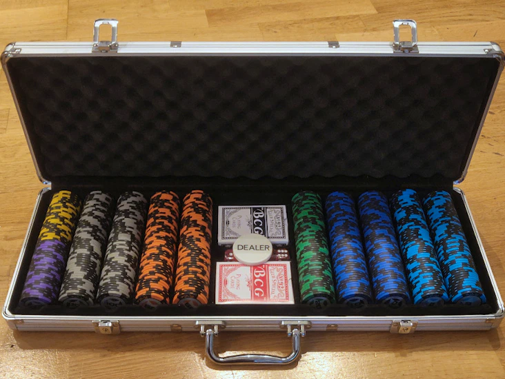 Poker koffert med 500 chips