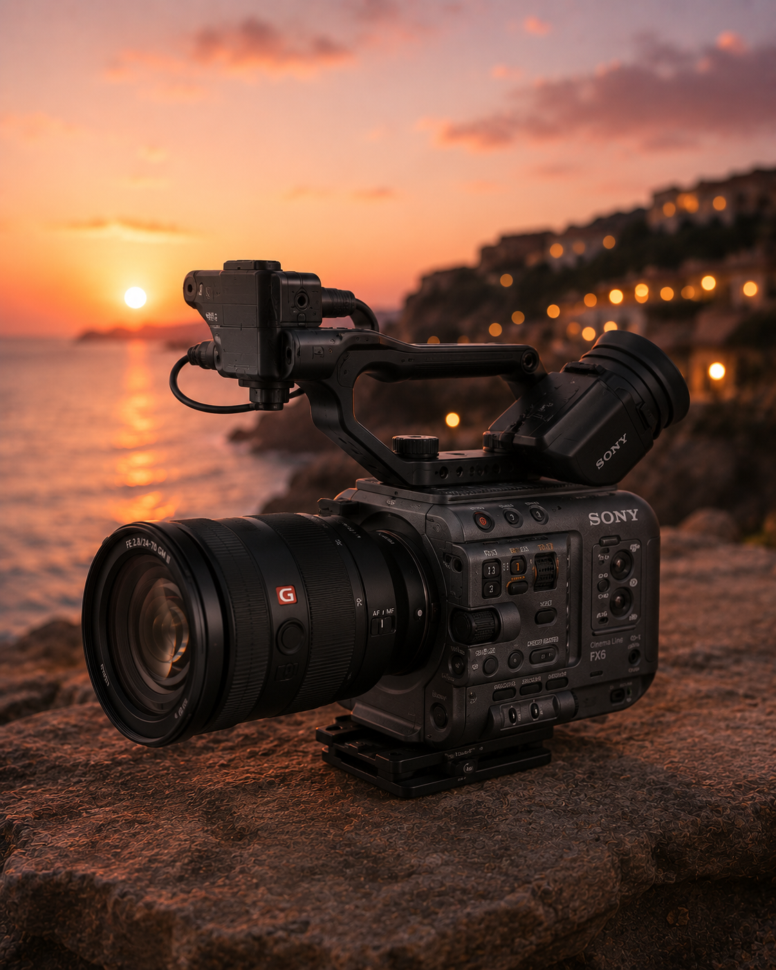 Sony fx6 + 24-70mm 2.8 lens gm + sony 960gb cfexpress 
