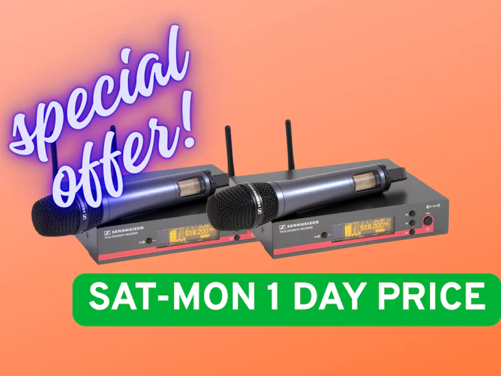 2x sennheiser g3 microphone 566-608 mhz wireless best handheld microphone special offer