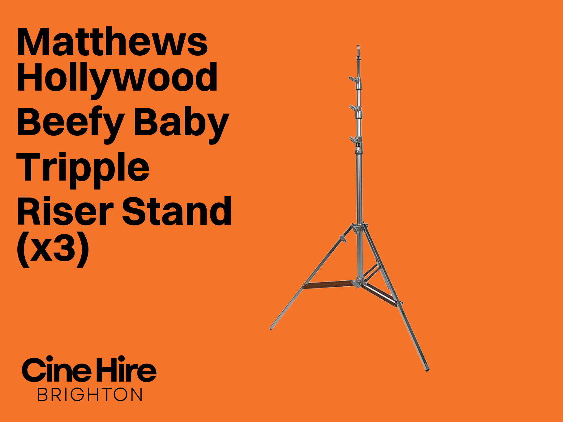 Matthews hollywood beefy baby triple riser light stand