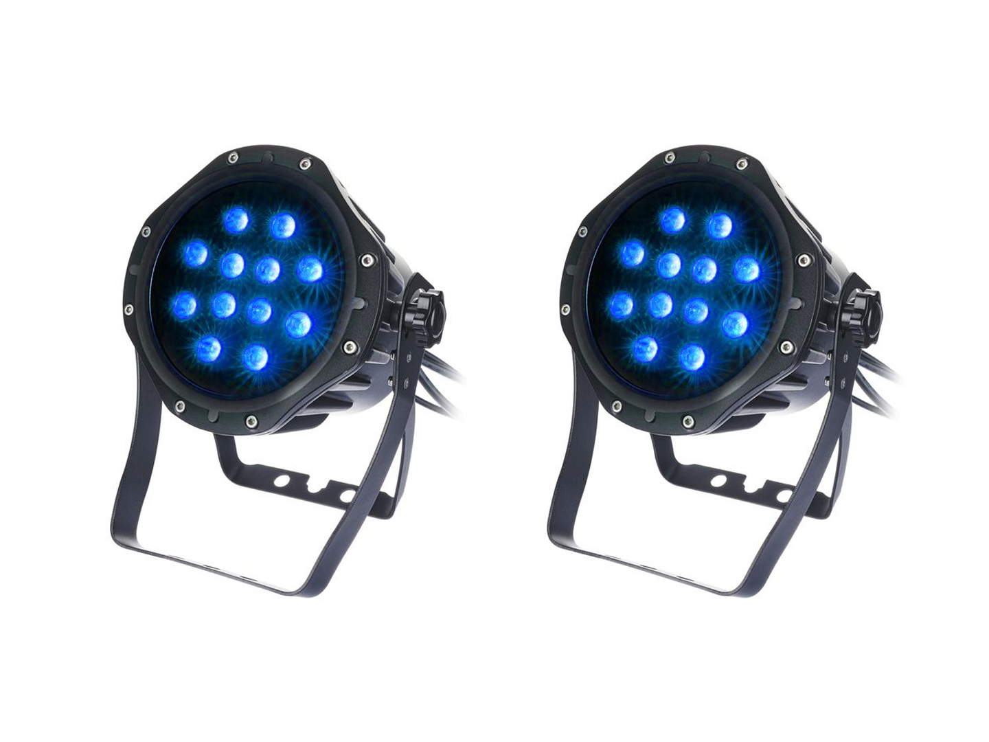 Miljöljus strålkastare utomhus rgb led 2st