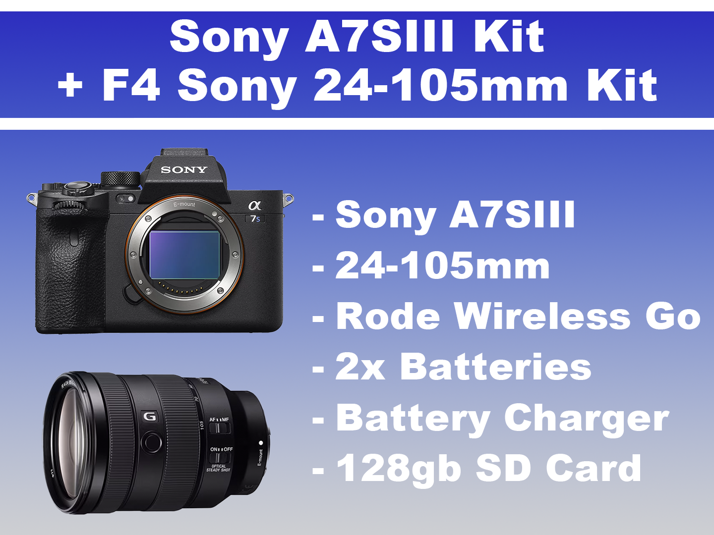 Sony a7siii + 24-105mm shooting kit