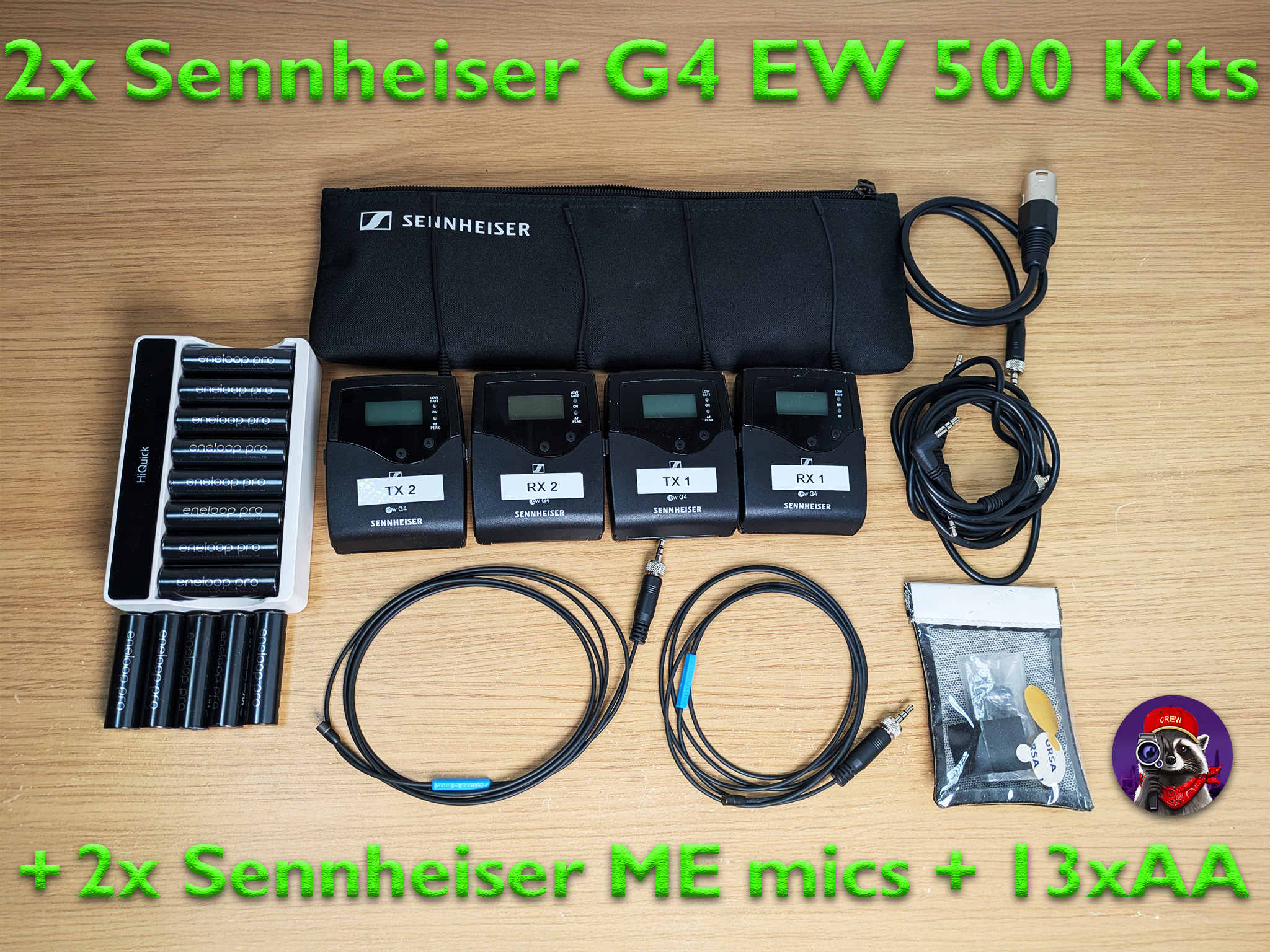 2x sennheiser g4 (ew 500 kits - newest models)