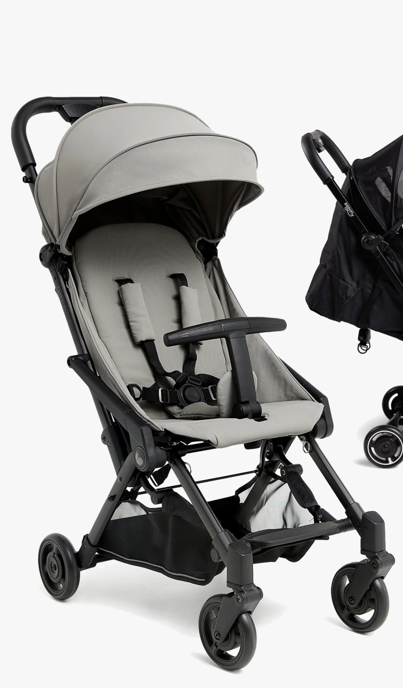 Beemoo easy fly 4 – stone grey – reisevogn/trille til leie