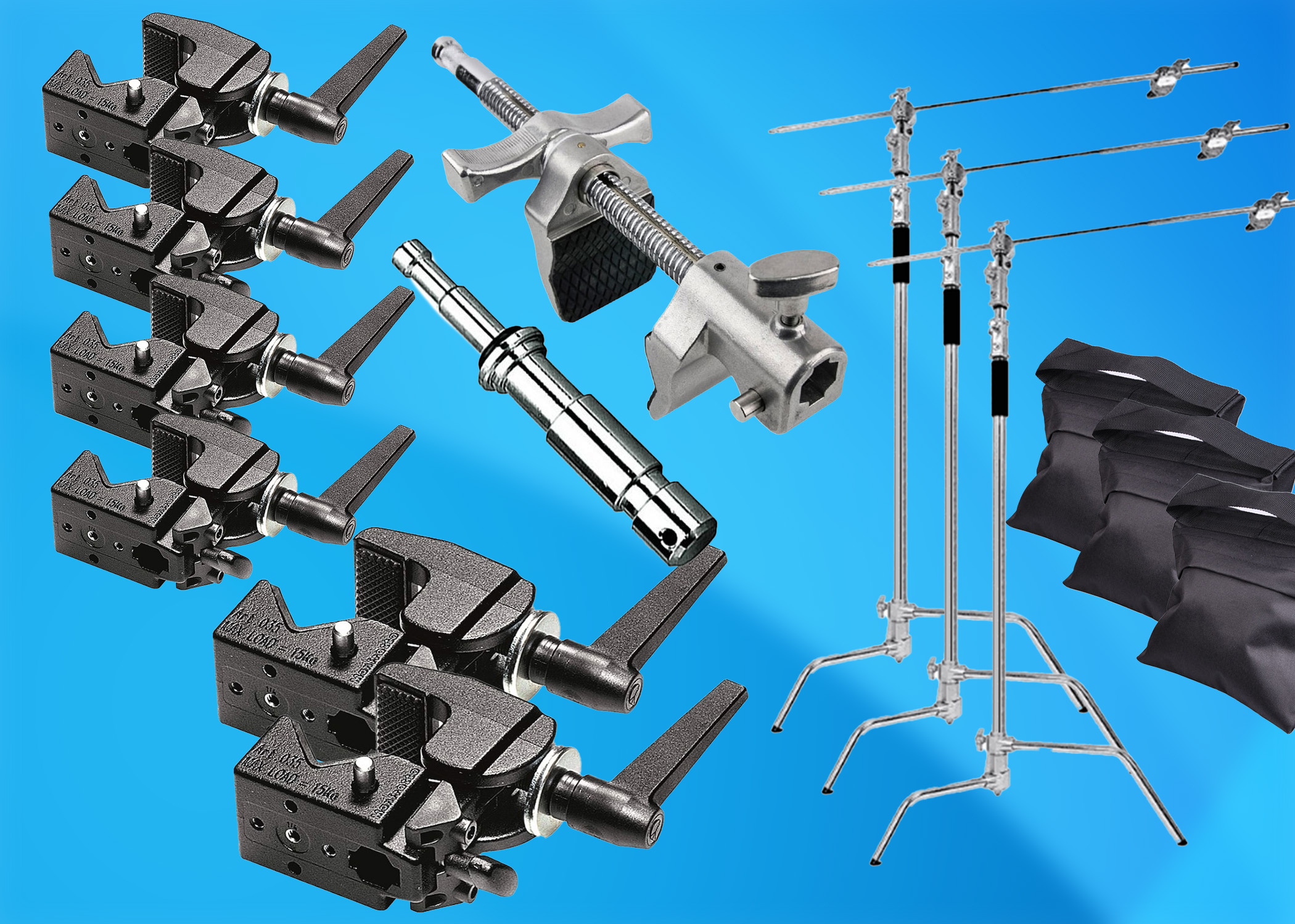 Film lighting grip pack