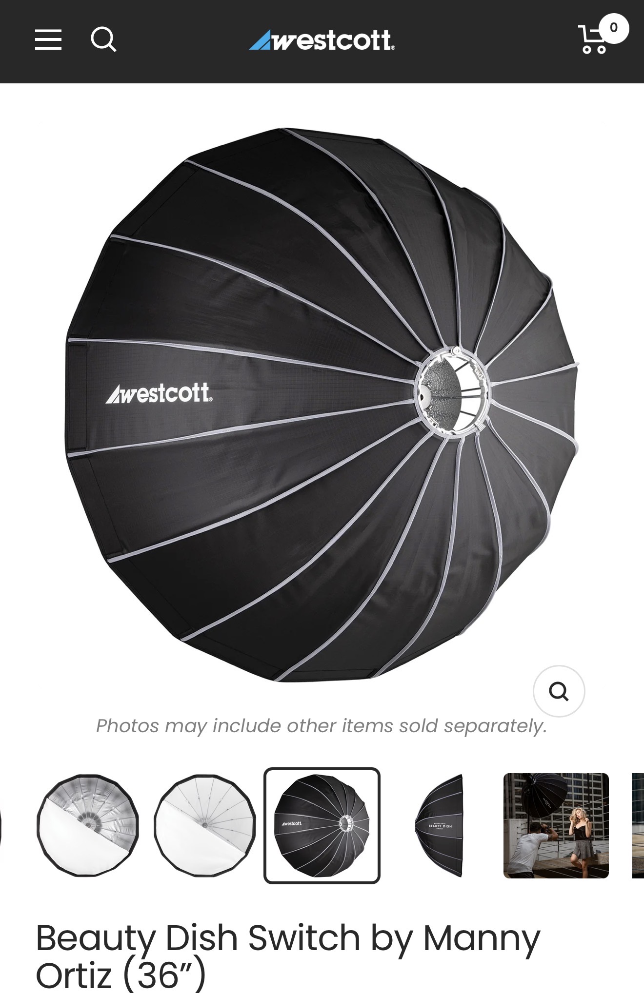 Reflector beauty dish switch by manny ortiz (36”) 