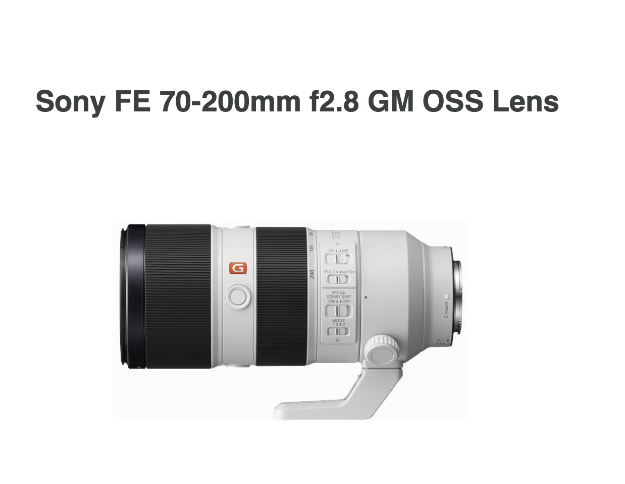 Sony 70-200mm f2.8 gm 