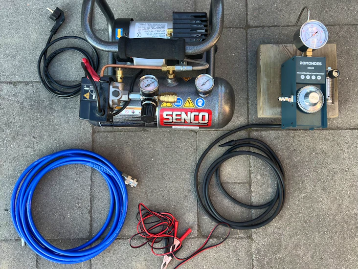 Röktest för felsökning av läckage