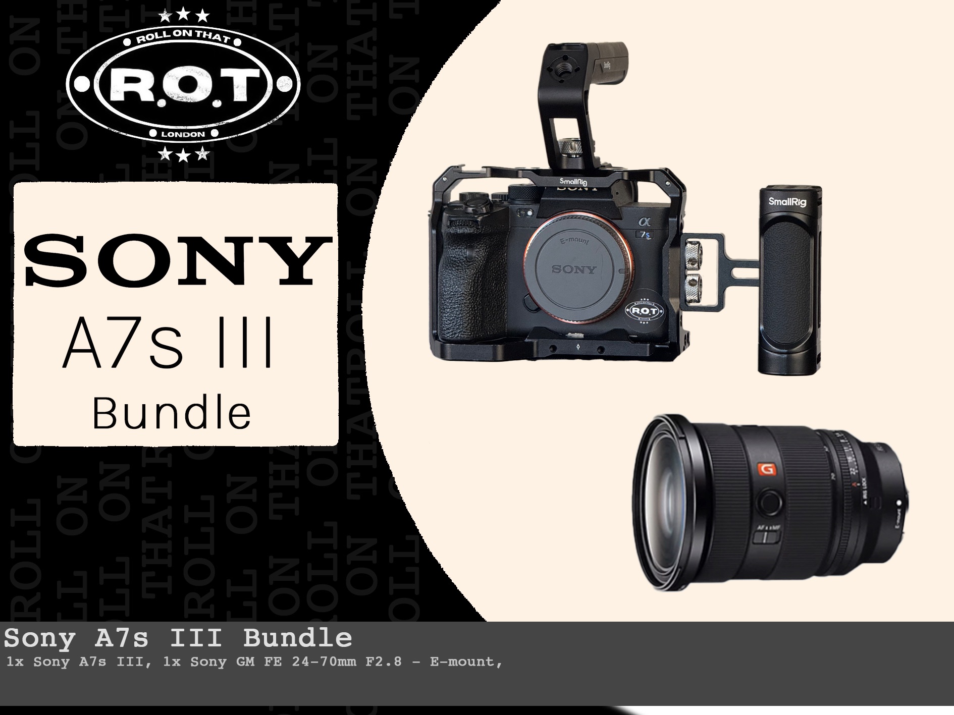 Sony a7siii + sony gm ii fe 24-70mm f2.8