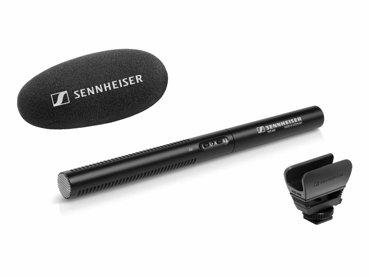 Sennheiser mke600 shotgun mic – clean, directional audio 🎙️