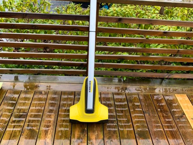 Kärcher terasstvätt, både trätrall och sten