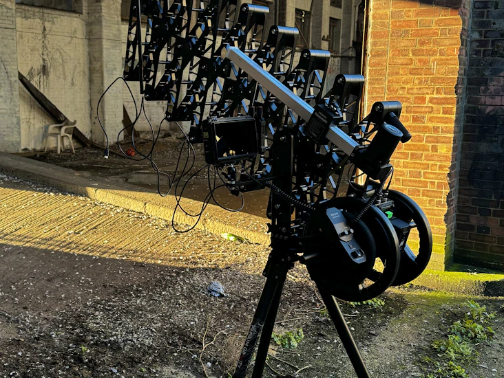 17ft (5.2m) telescopic jib crane + stand + tripod dolly