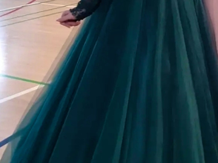 Vanhojentanssimekko vihreä