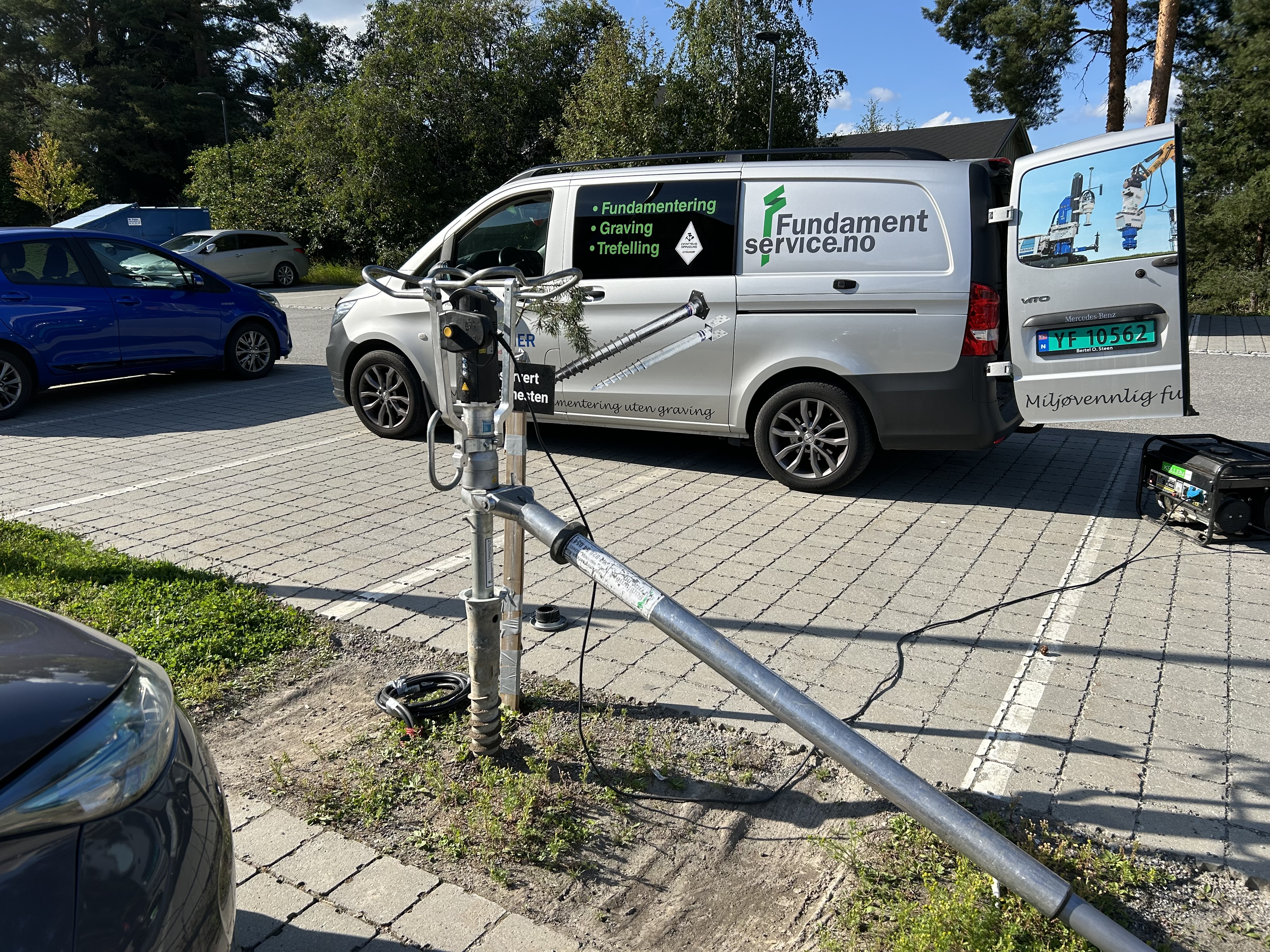 Monteringsmaskin for stavrex jordskruer 