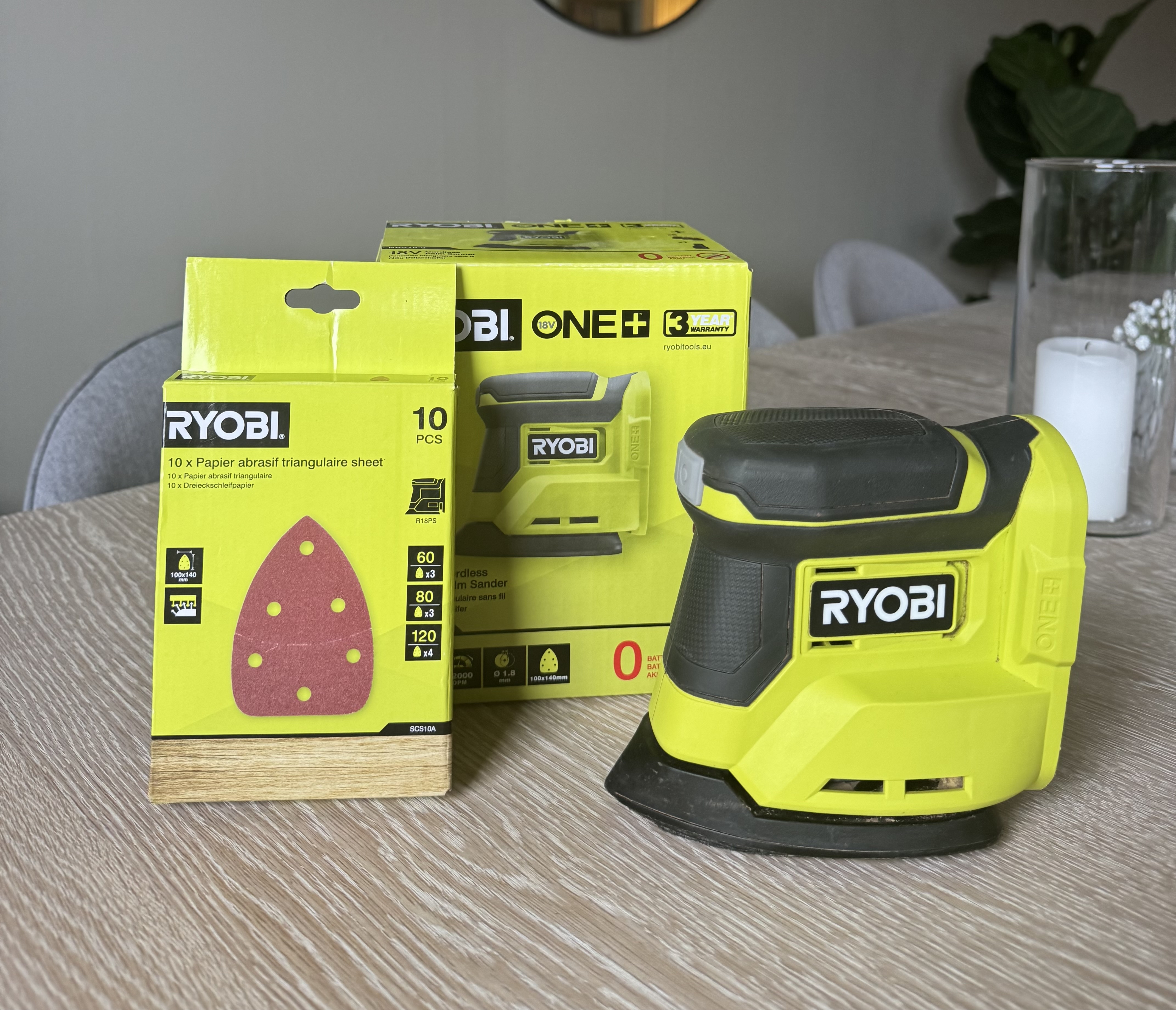 Slipemaskin m/batteri og lader