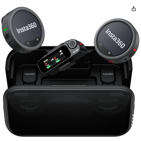 Insta360 mic pro (2 tx + 1 rx + charging case)