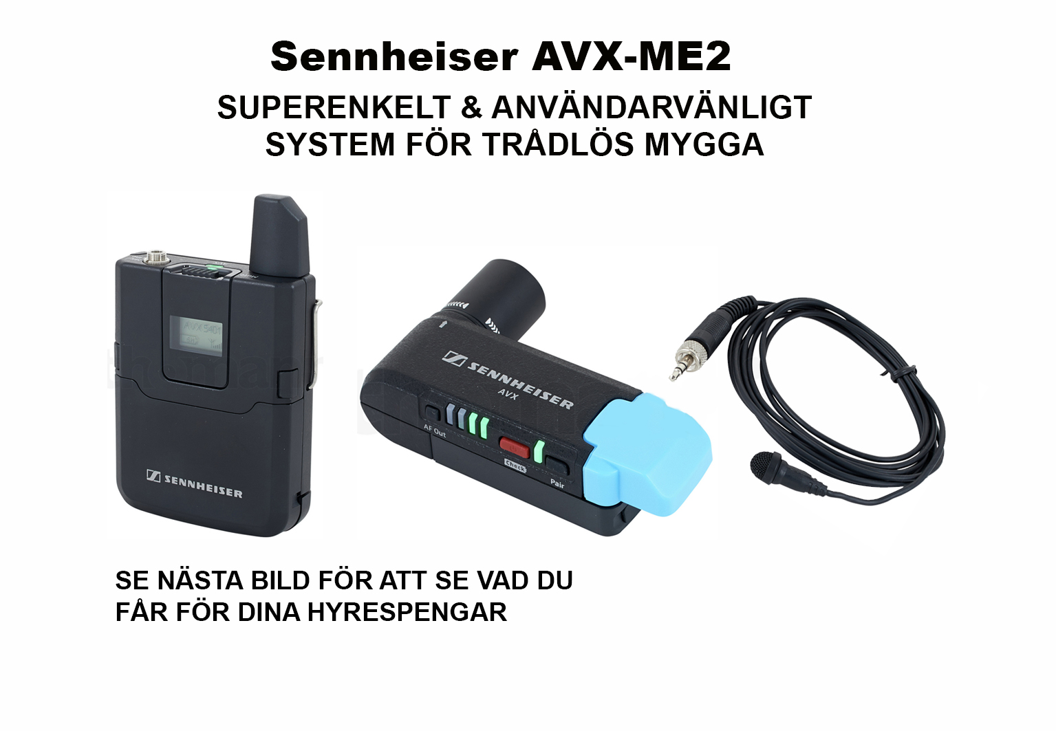 Digitalt trådlöst mikrofonsystem för filmare och videojournalister